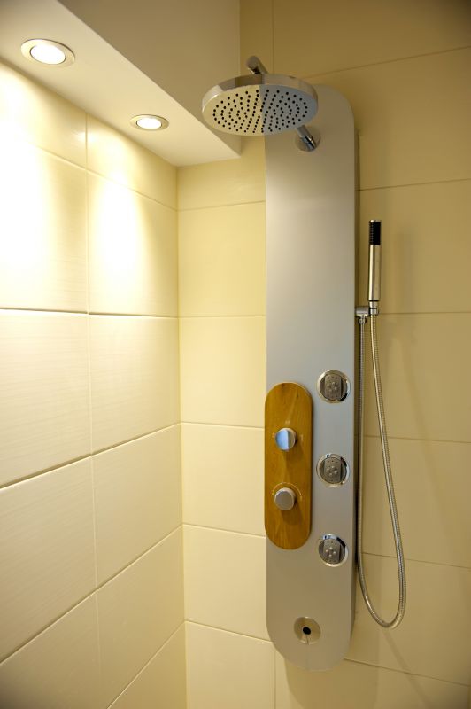 Modern Shower with Digital Controls